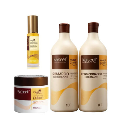 Kit Karseell Completo – Hidratação Intensa, Brilho e Menos Frizz