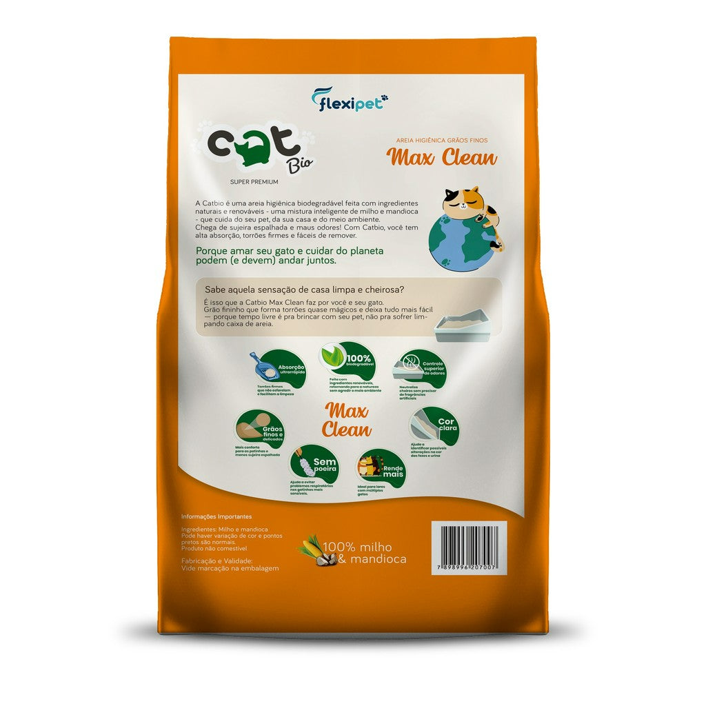 Areia Biodegradável para Gatos 4kg – Mais Higiene e Praticidade no Dia a Dia