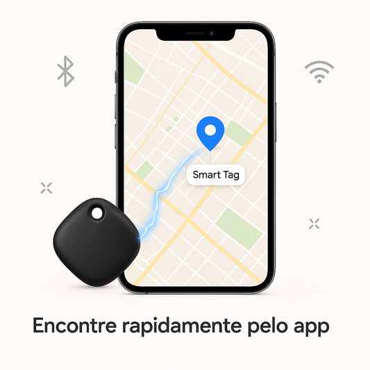 Rastreador Bluetooth para iPhone – Encontre Chaves, Bolsa e Pets em Segundos