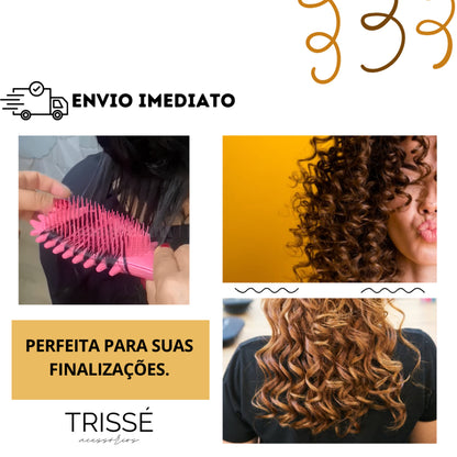 Escova Onda para Cachos Mais Definidos, Menos Frizz e Finalização Mais Fácil