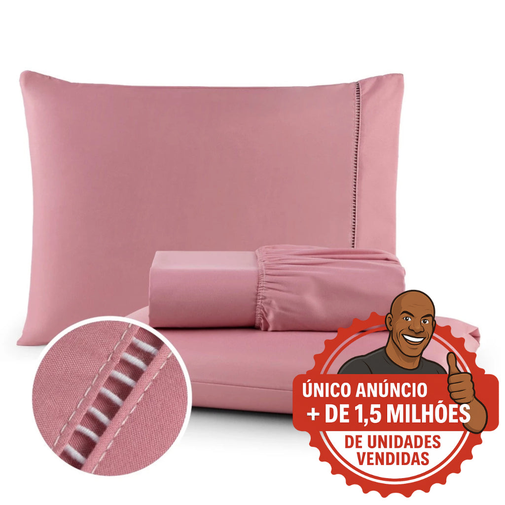 Jogo de Lençol 400 Fios – Toque Macio, Ajuste Perfeito e Mais Conforto